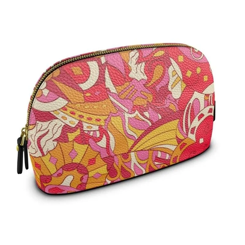 Decora Leather Makeup Bag