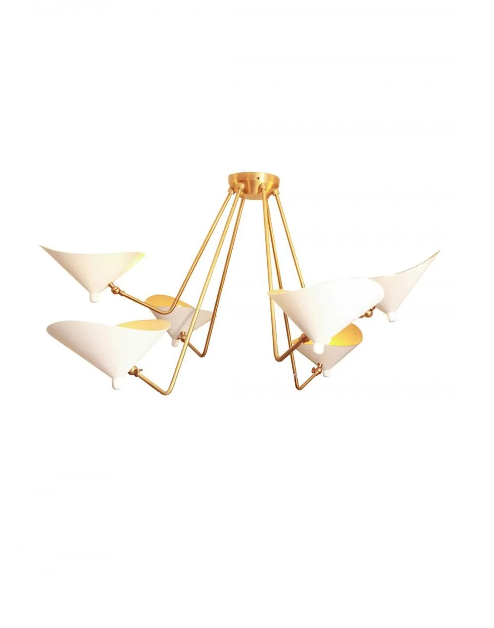 Dino 6 arm ceiling light
