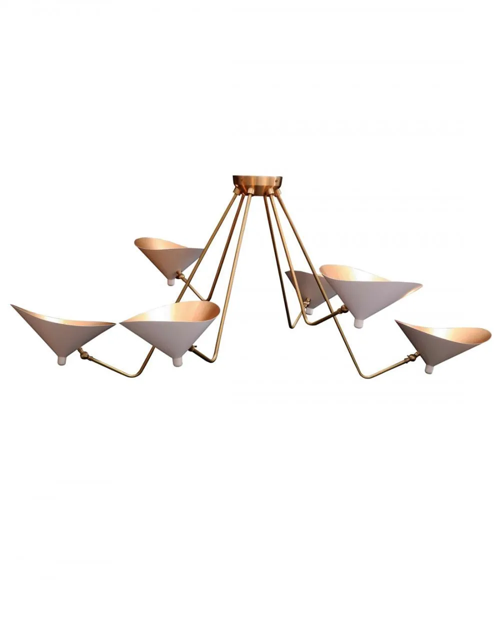 Dino 6 arm ceiling light