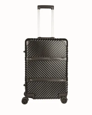 Double unit rigid suitcase