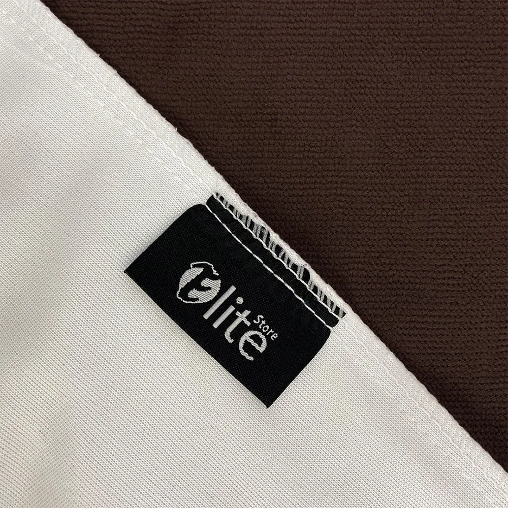 Dyed Terry Towel 100% Waterproof Fitted Mattress Protector In Brown Color