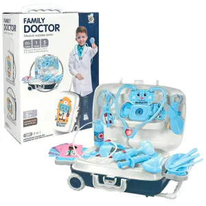Family Doctor 2-In-1 Suitcase 22pc Pretend Play Set