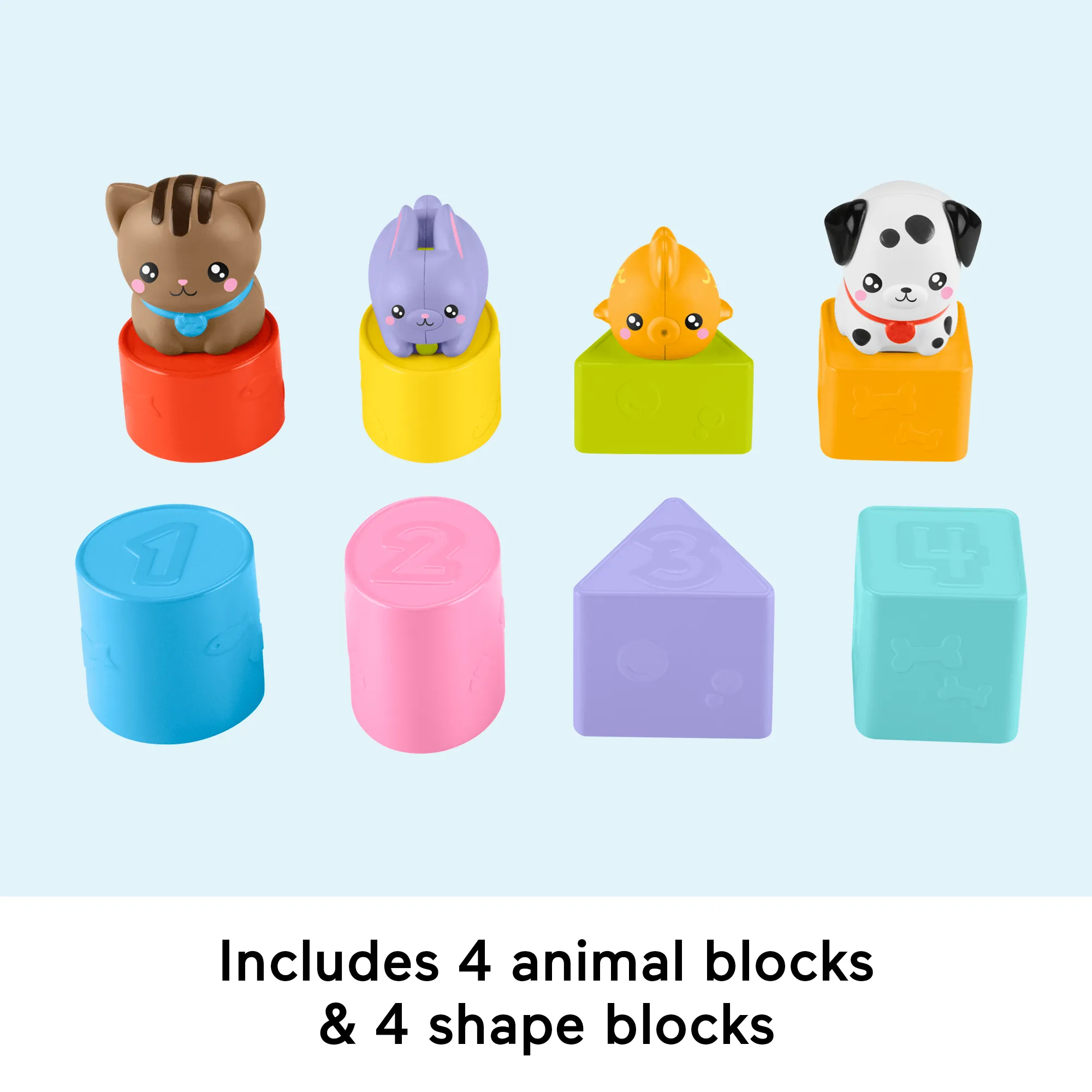 Fisher-Price Fp Pets Sort & Stow Pet Carrier Baby & Toddler Shape Sorting Toy, 8 Blocks