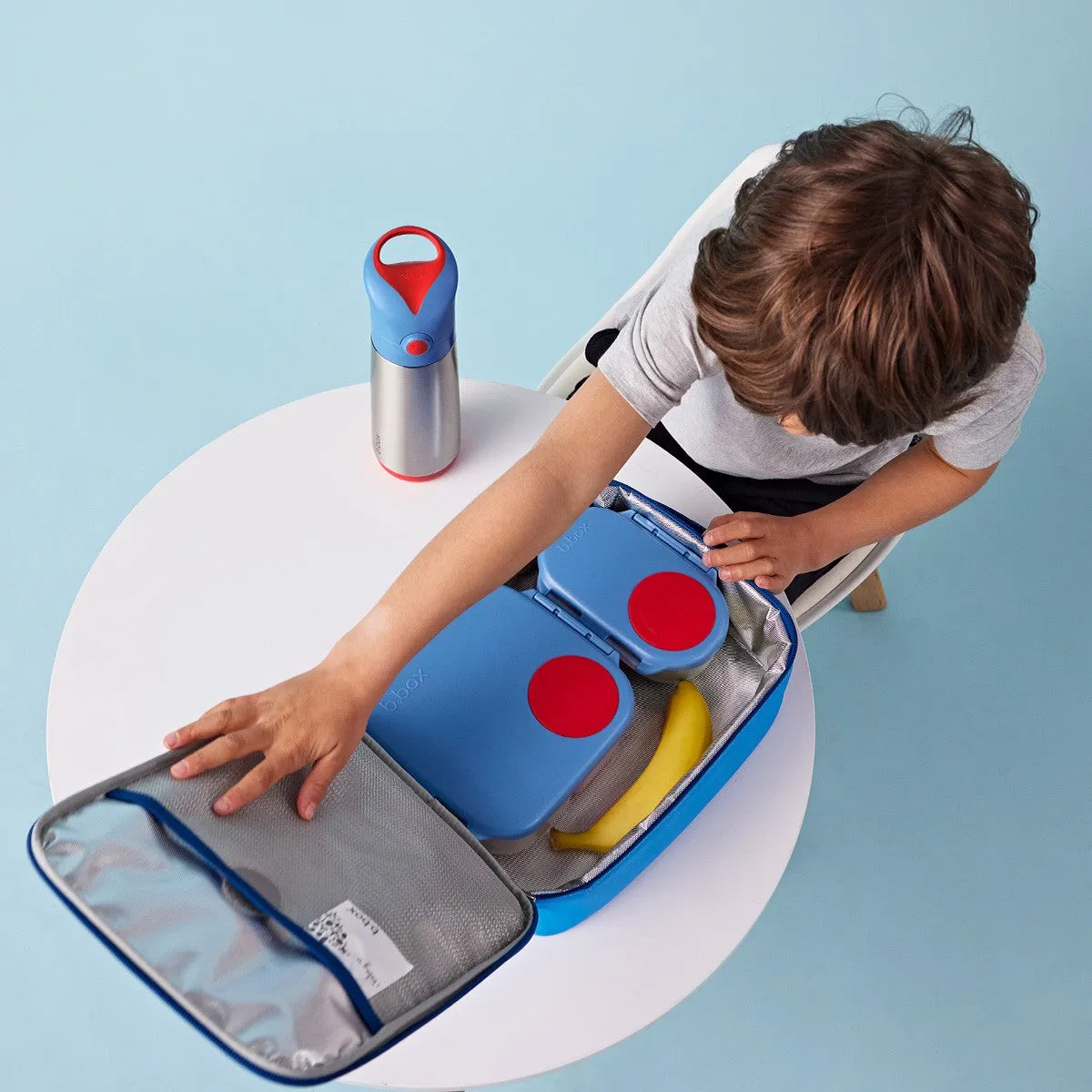 flexi insulated lunch bag - deep blue