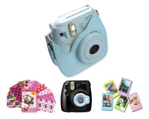 Fujifilm Bundle Set Film Sticker / Case for Fuji Instax  Mini 8 - Blue