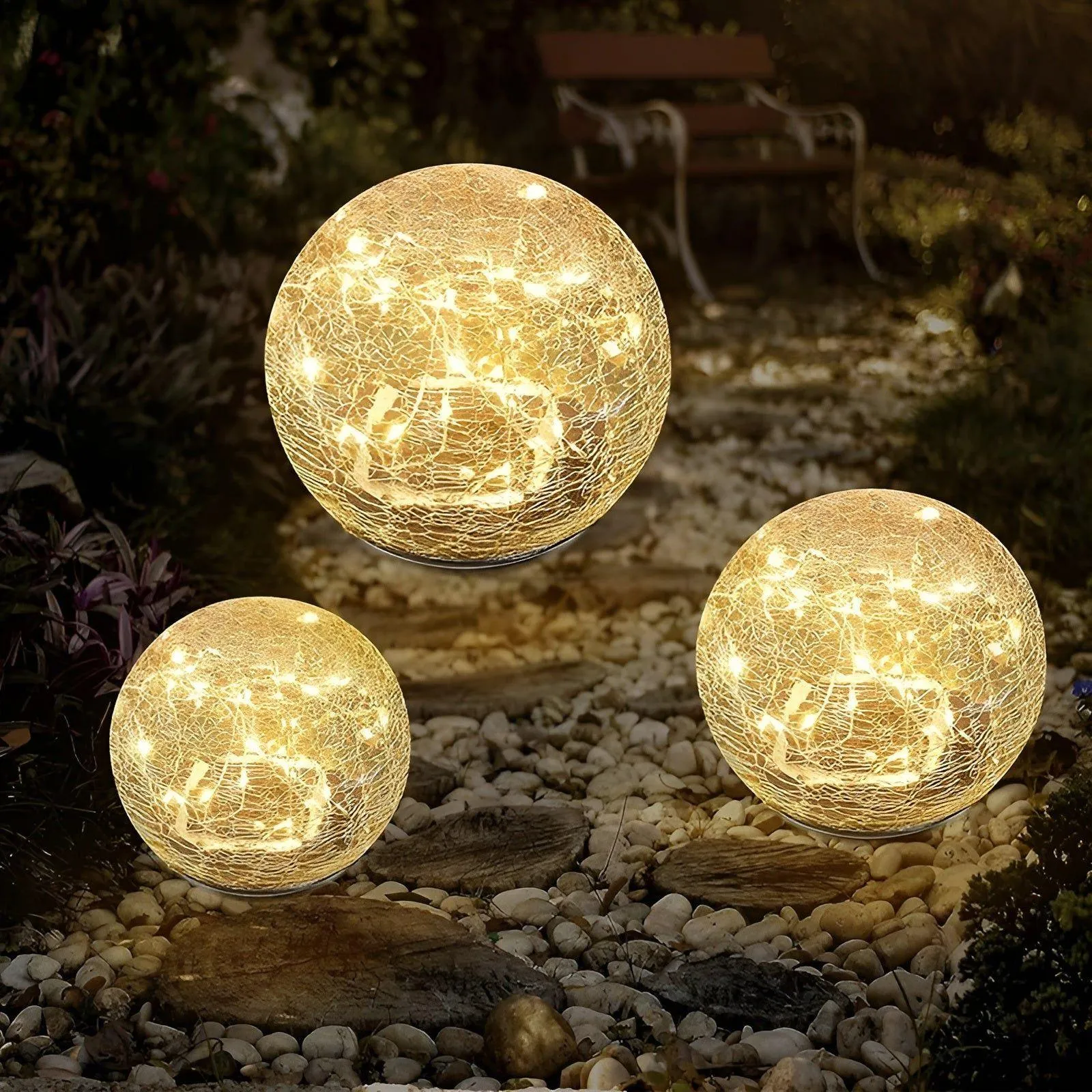 GardenGlimmer Light - Outdoor Wasserdichte Solar-LED Gartenleuchte