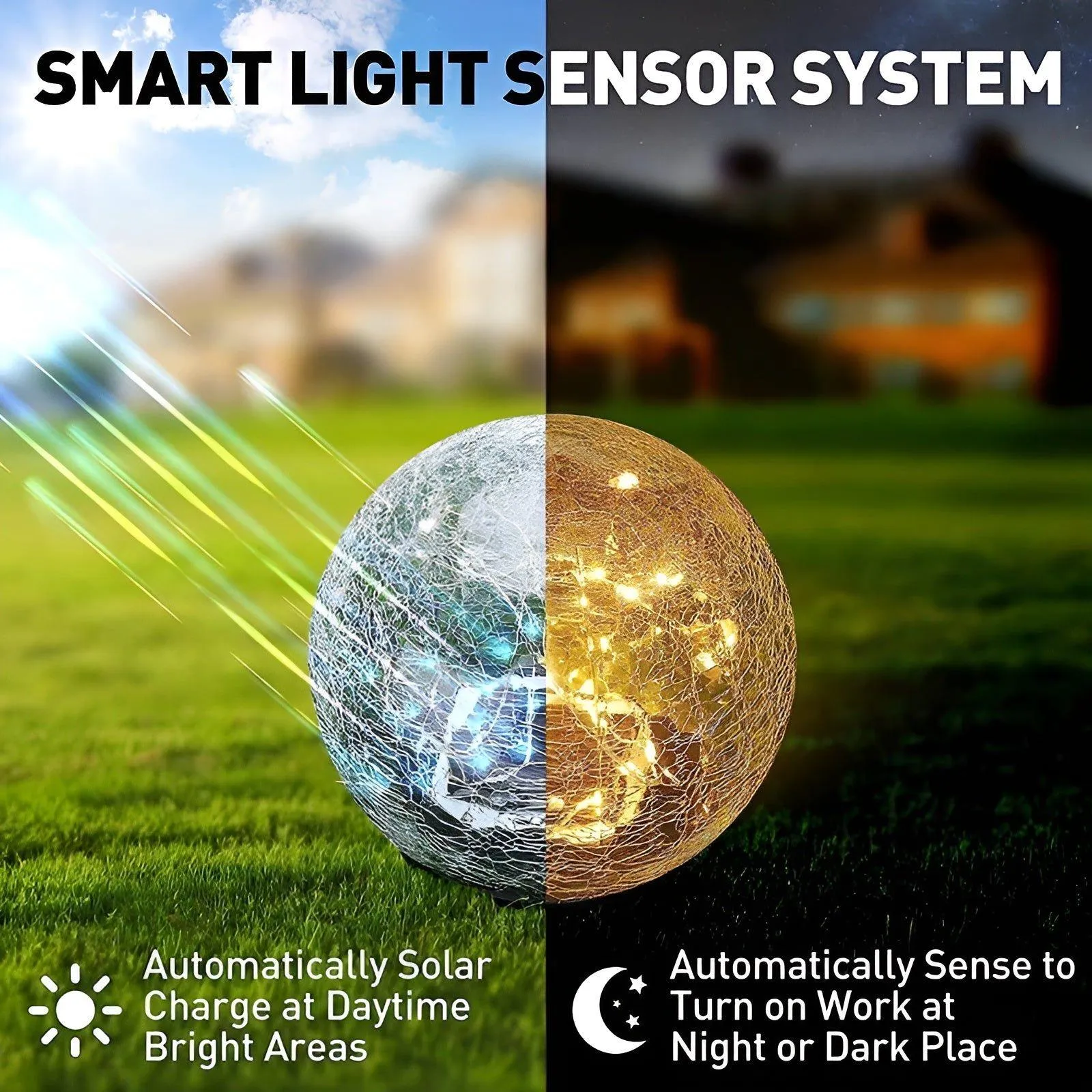 GardenGlimmer Light - Outdoor Wasserdichte Solar-LED Gartenleuchte