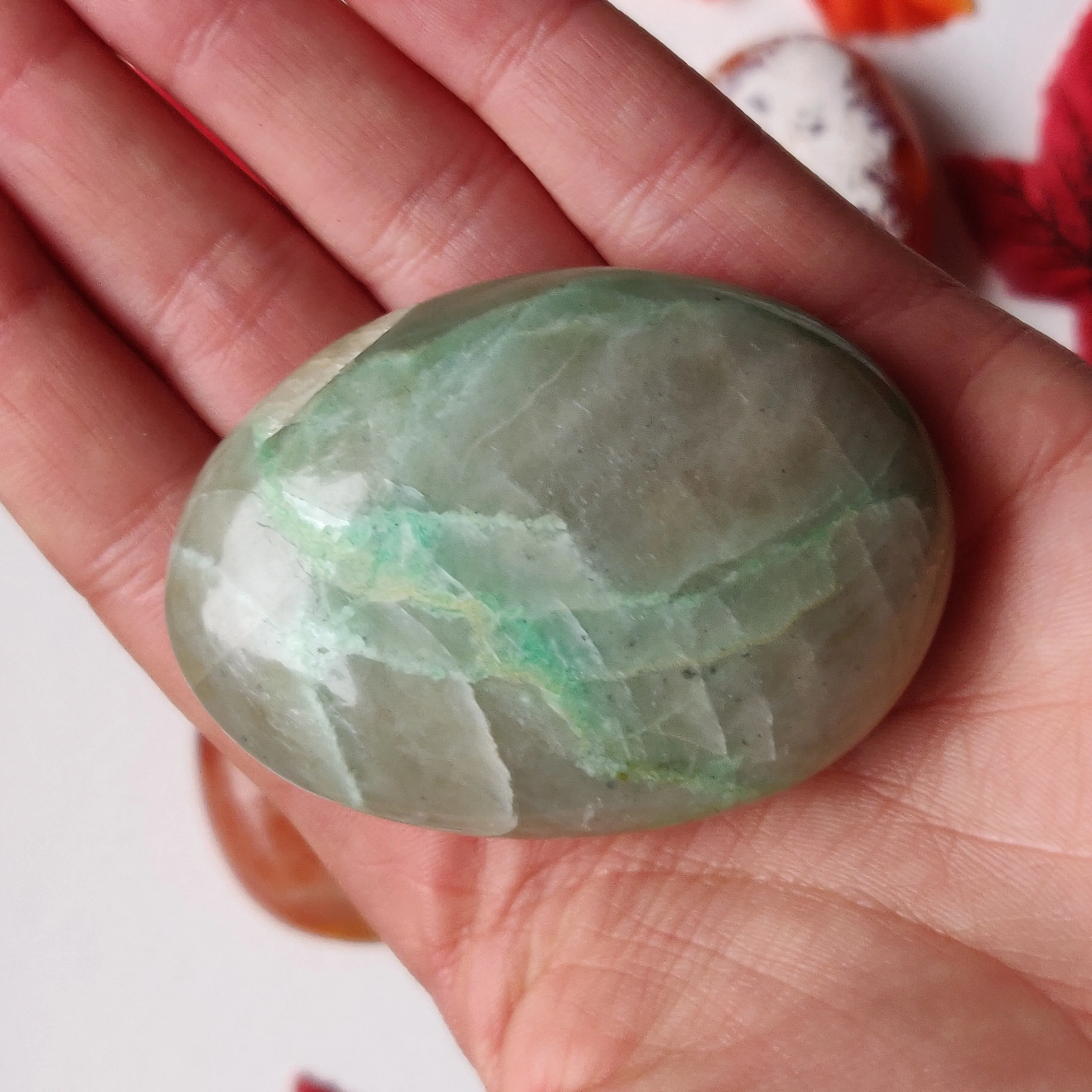 Garnierite Palm Stone (#A2)