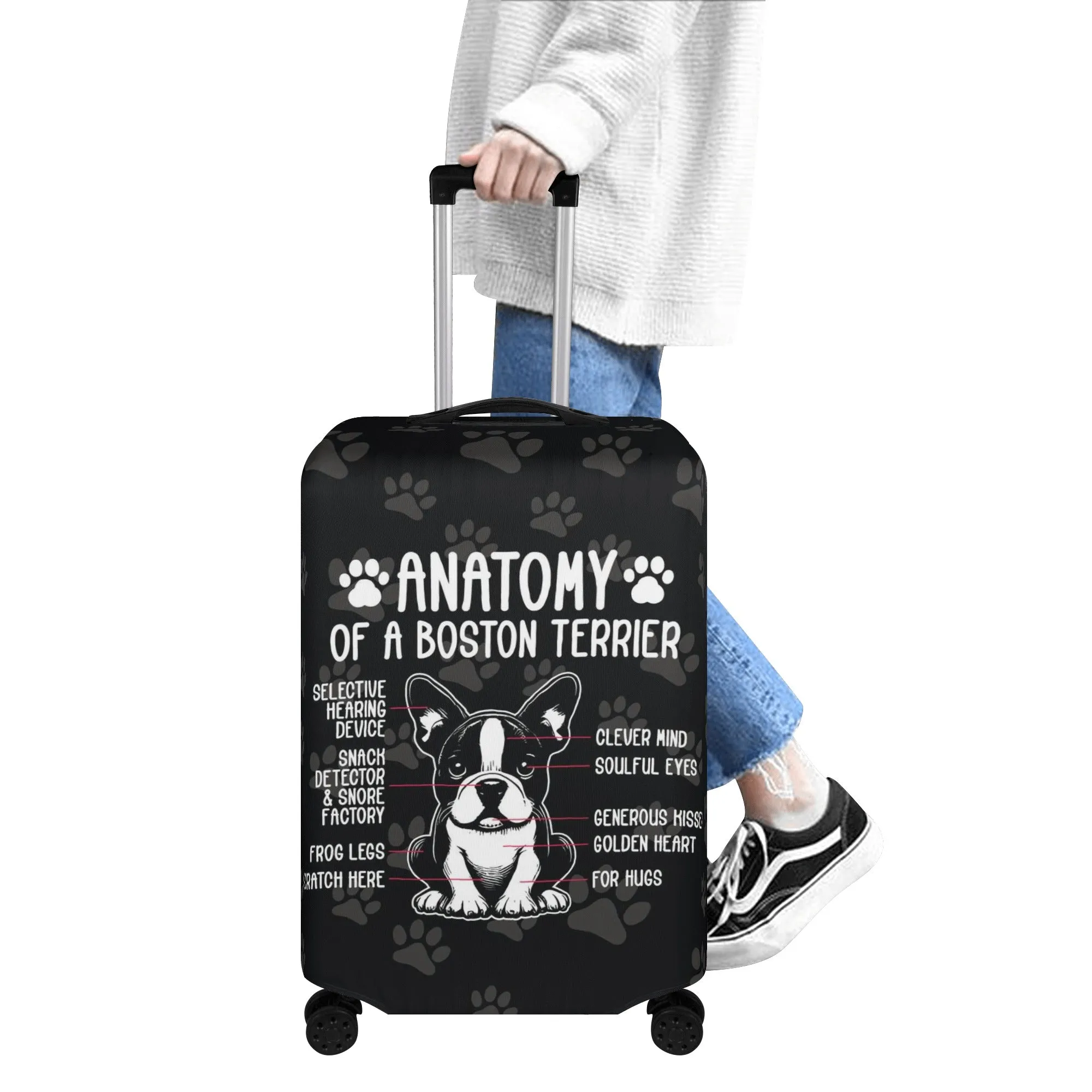 Ginger - Luggage Cover for Boston Terrier lovers