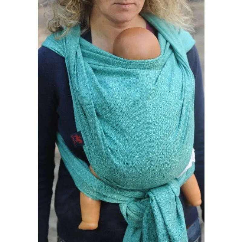 Girasol Hand Woven Wrap - Turmalin diamondweave