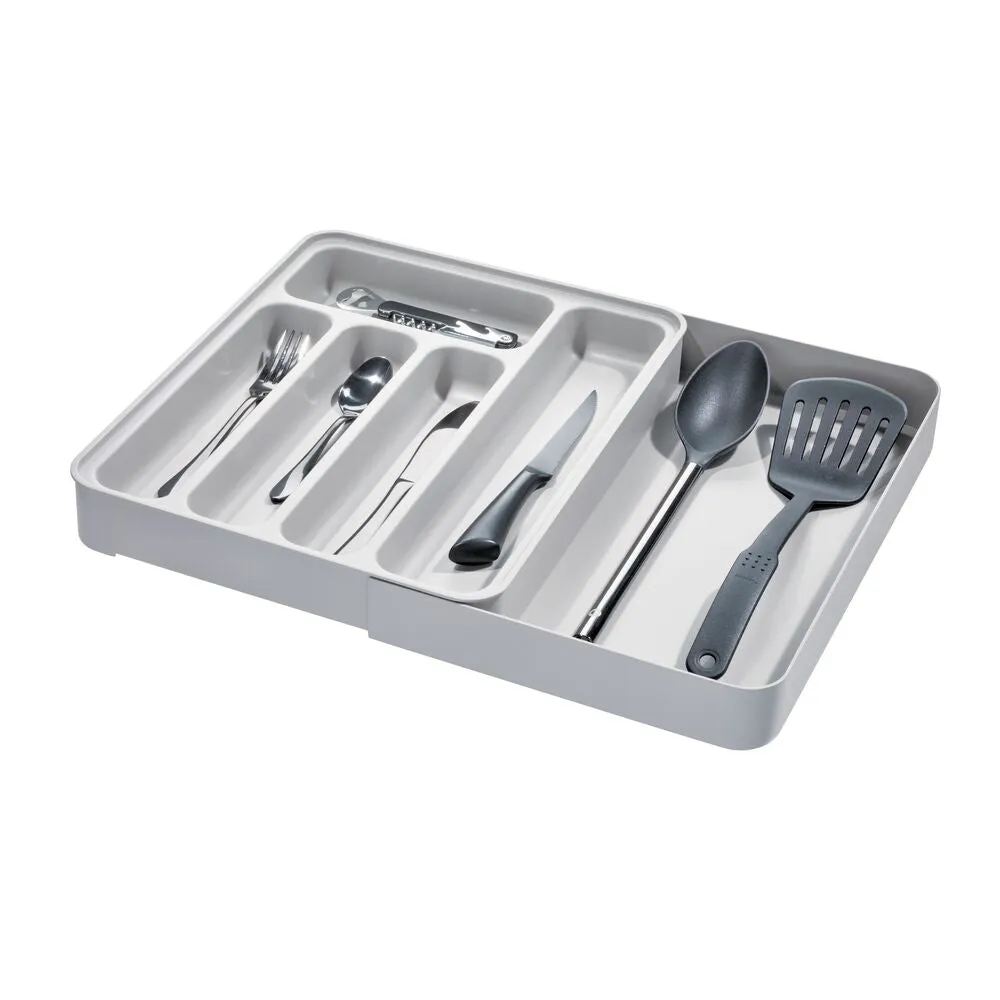 Gray Expandable Cutlery Tray