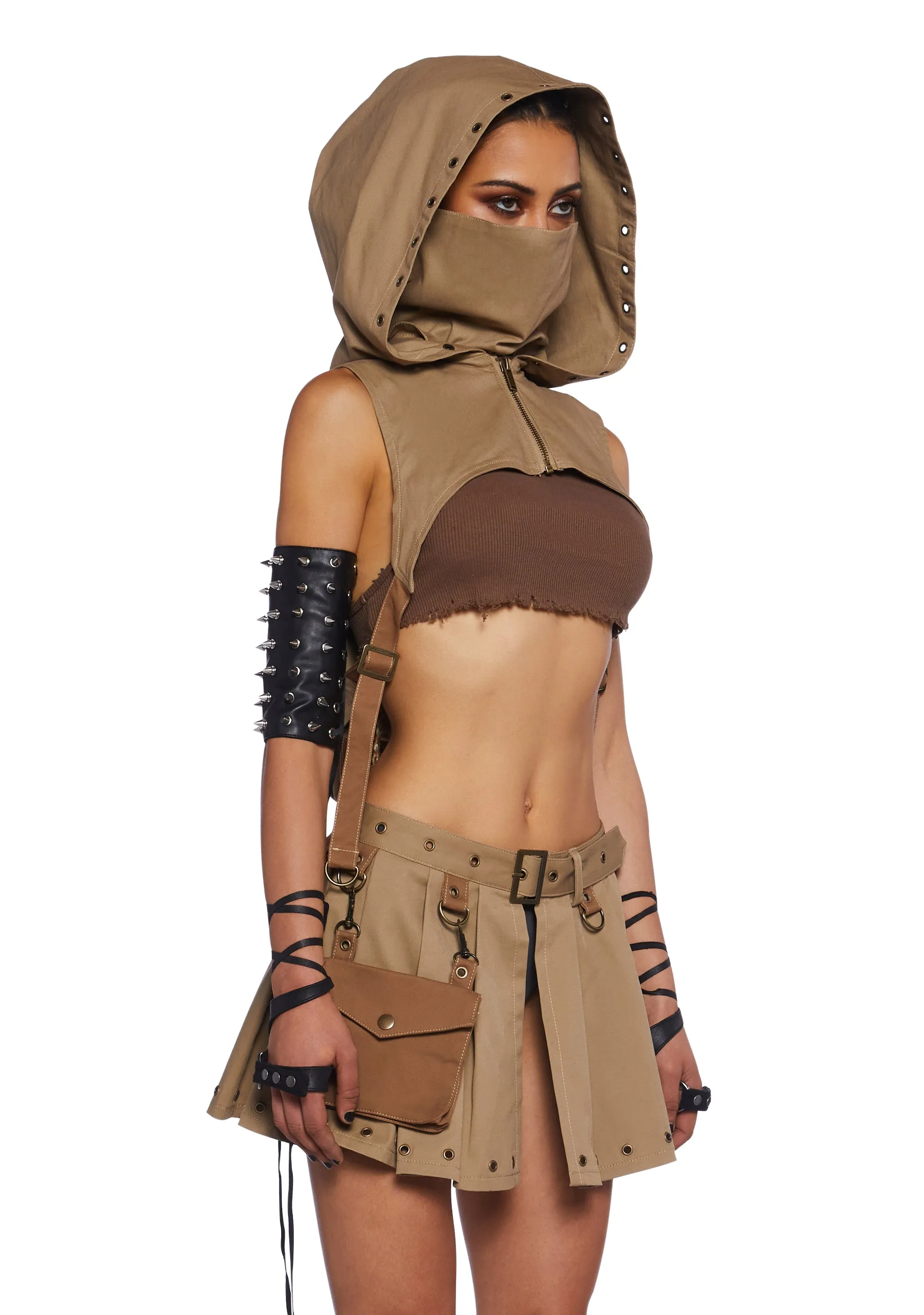Greatest Escape Backpack Hoodie - Sand
