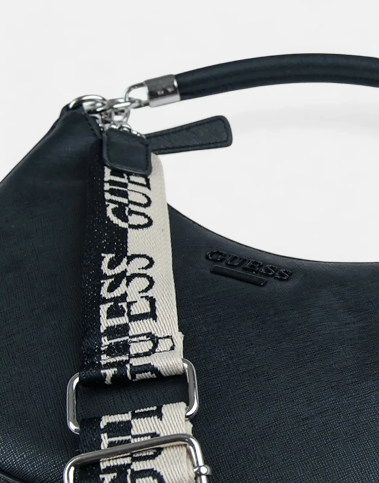 Guess Monica Mini Top Zip Black Bag