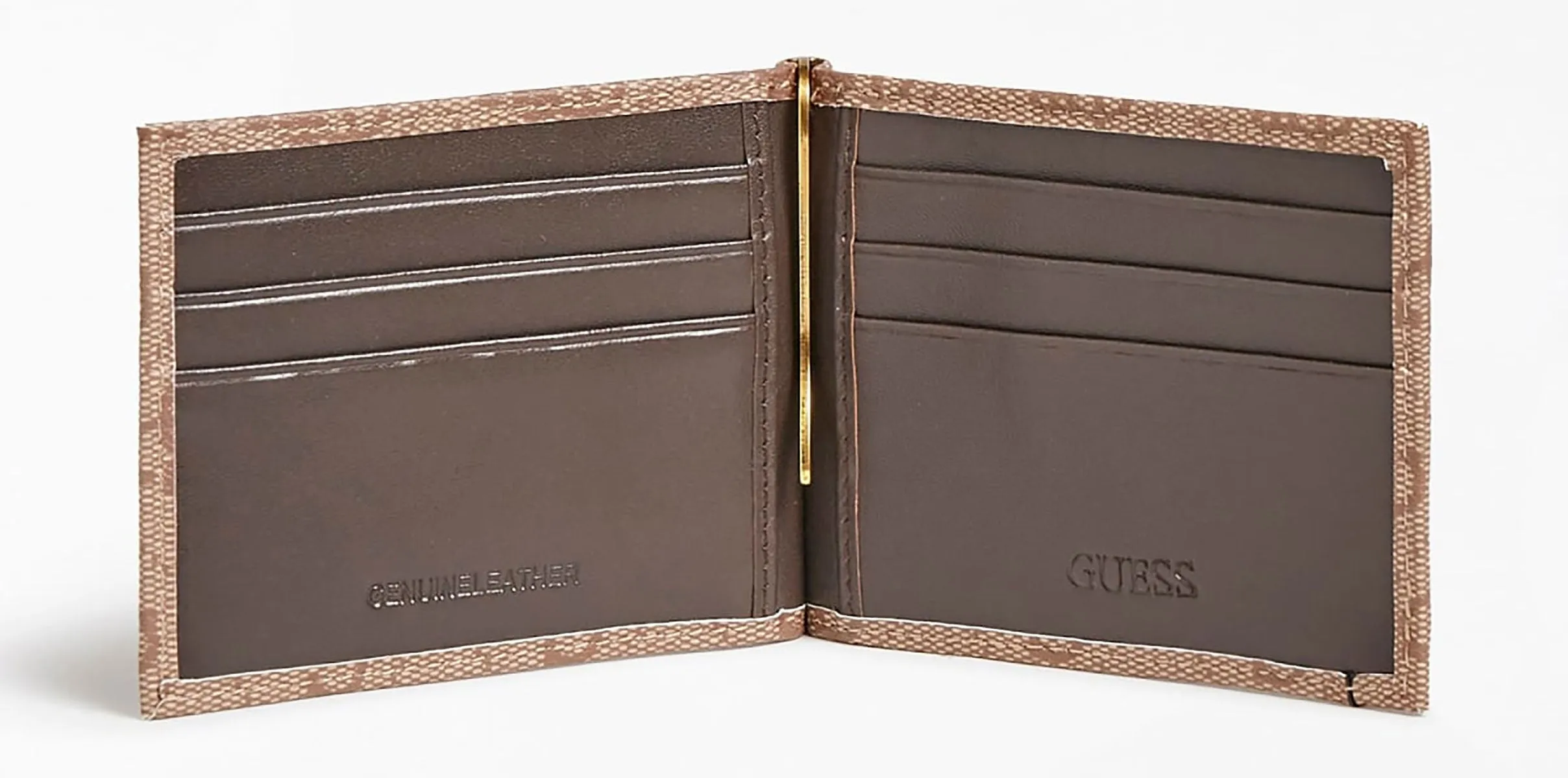 Guess Vezzola Wallet In Lattee For Men