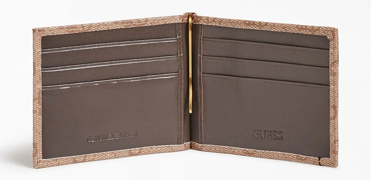 Guess Vezzola Wallet In Lattee For Men