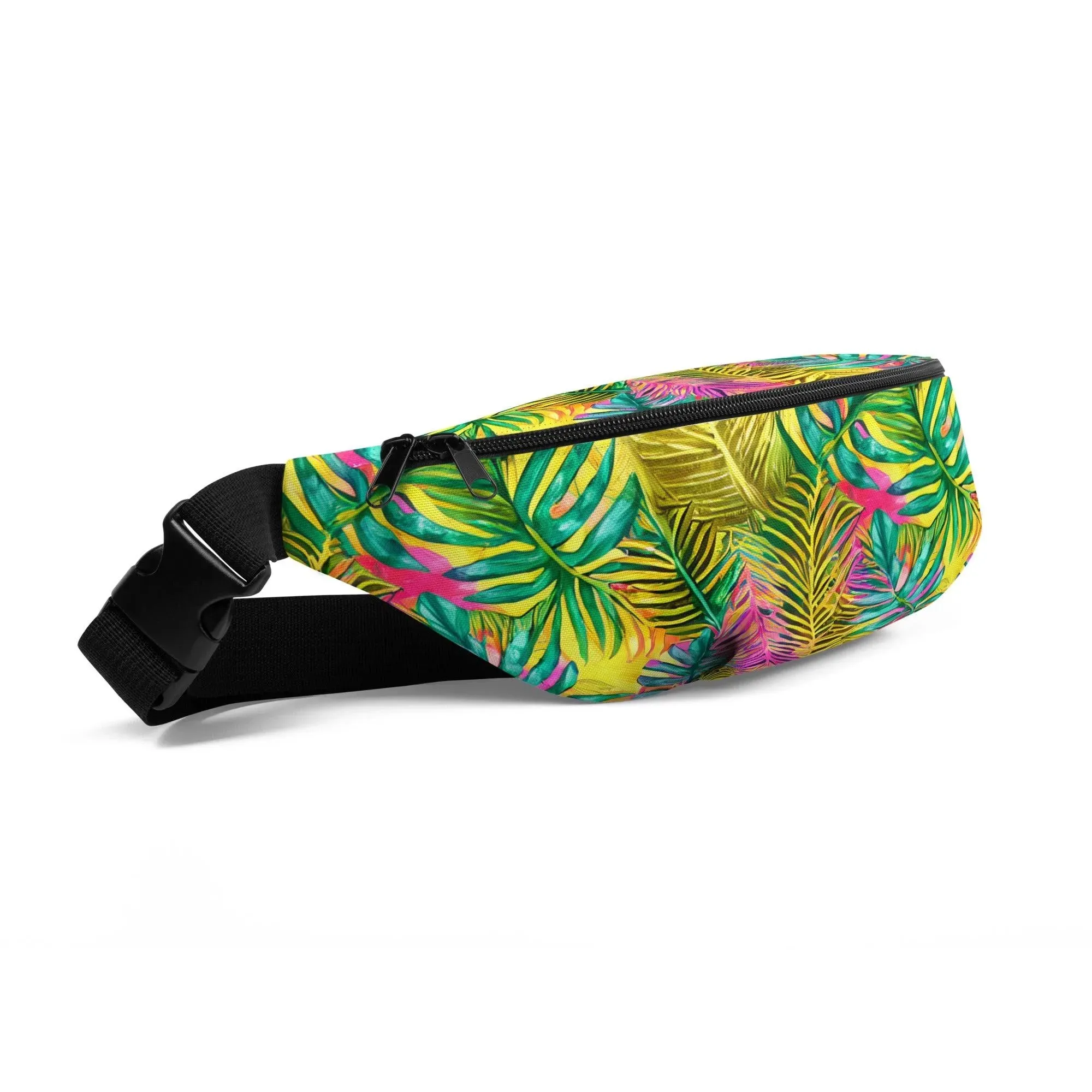 Hawaiian Tropical Leaves Fanny Pack