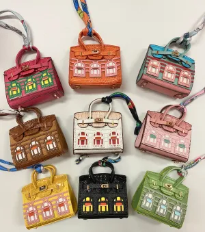 House Mini Bag Charm - Holds Gift Cards