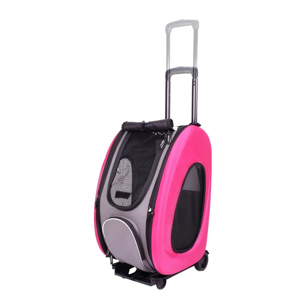 IBIYAYA EVA 5-IN-1 COMBO PET CARRIER HOT PINK
