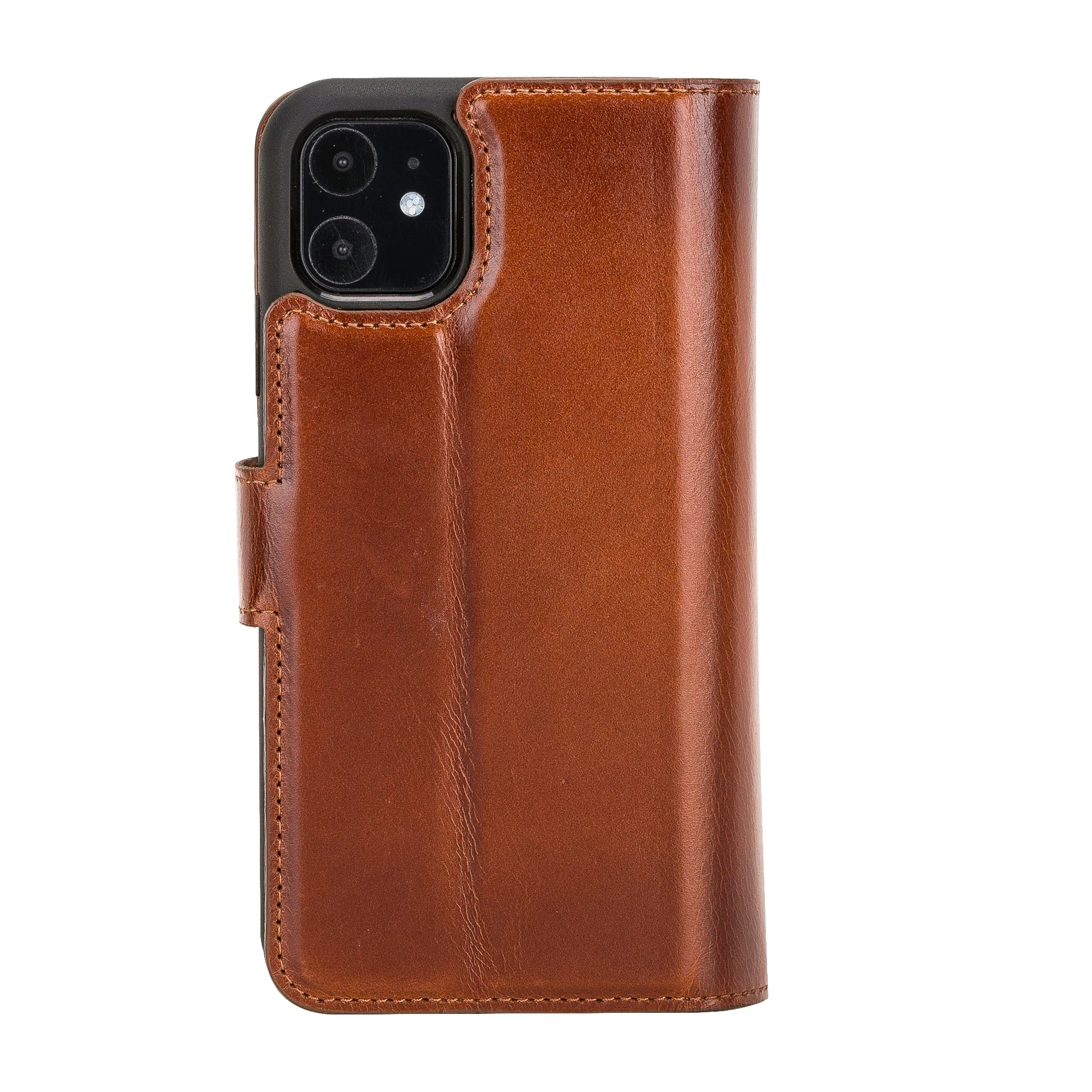 iPhone 11 Dual Fold Magnetic Detachable Leather Wallet Case