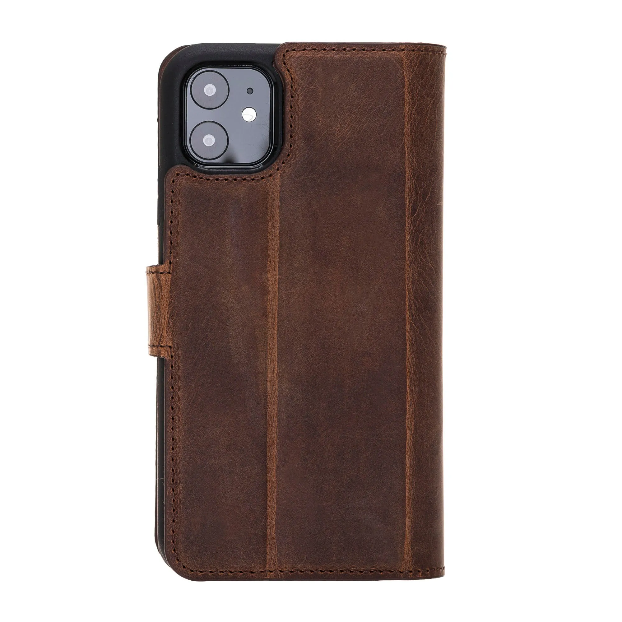 iPhone 11 Dual Fold Magnetic Detachable Leather Wallet Case