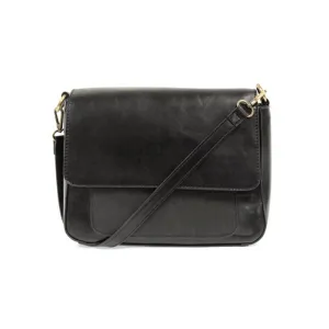 JOY SUSAN LEXIE CONVERTIBLE FLAP BAG BLACK