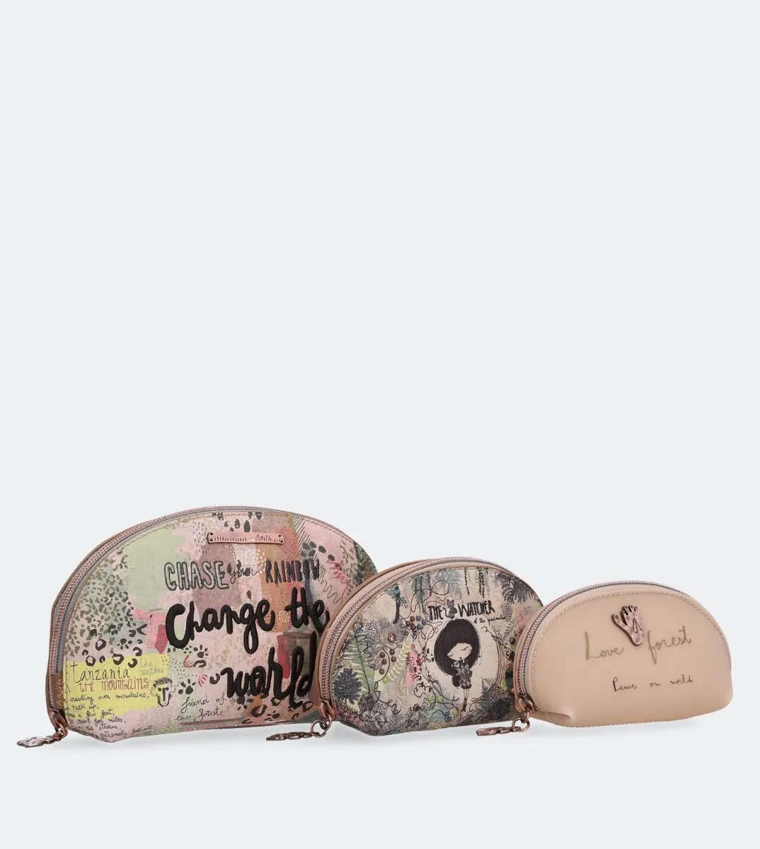 Jungle triple toiletry bag