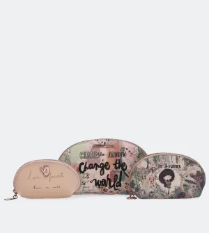 Jungle triple toiletry bag