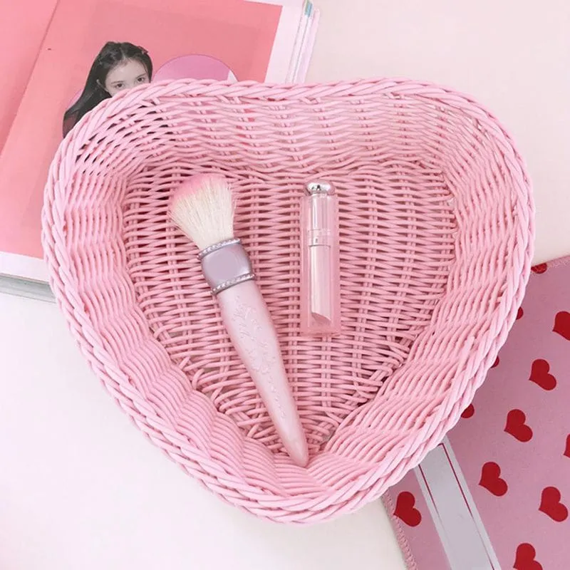 Kawaii Love Heart Shape Basket