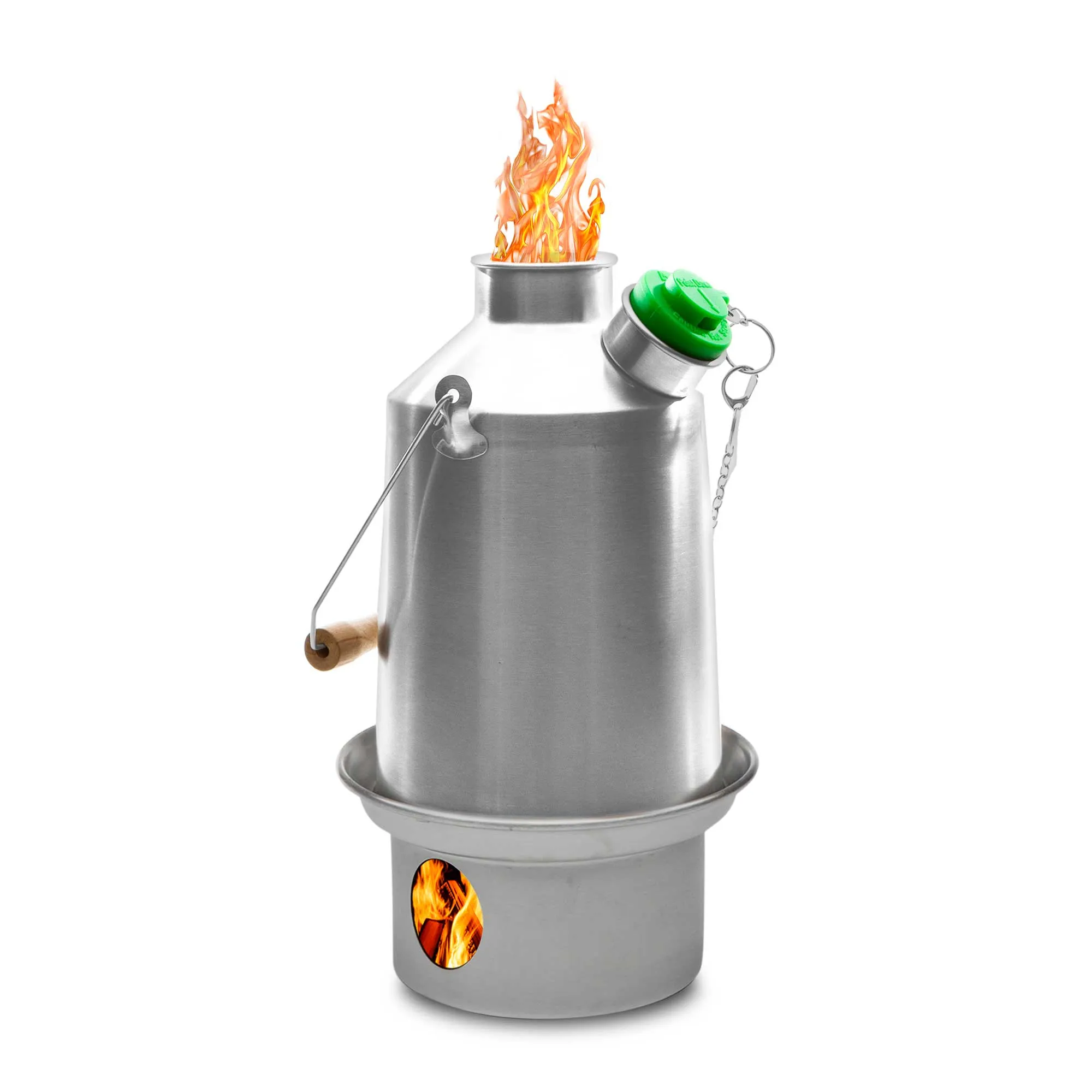 Kelly Kettle Camp Stove Ultimate Stainless Steel Scout Kit - Medium - Holds 41 oz of Water