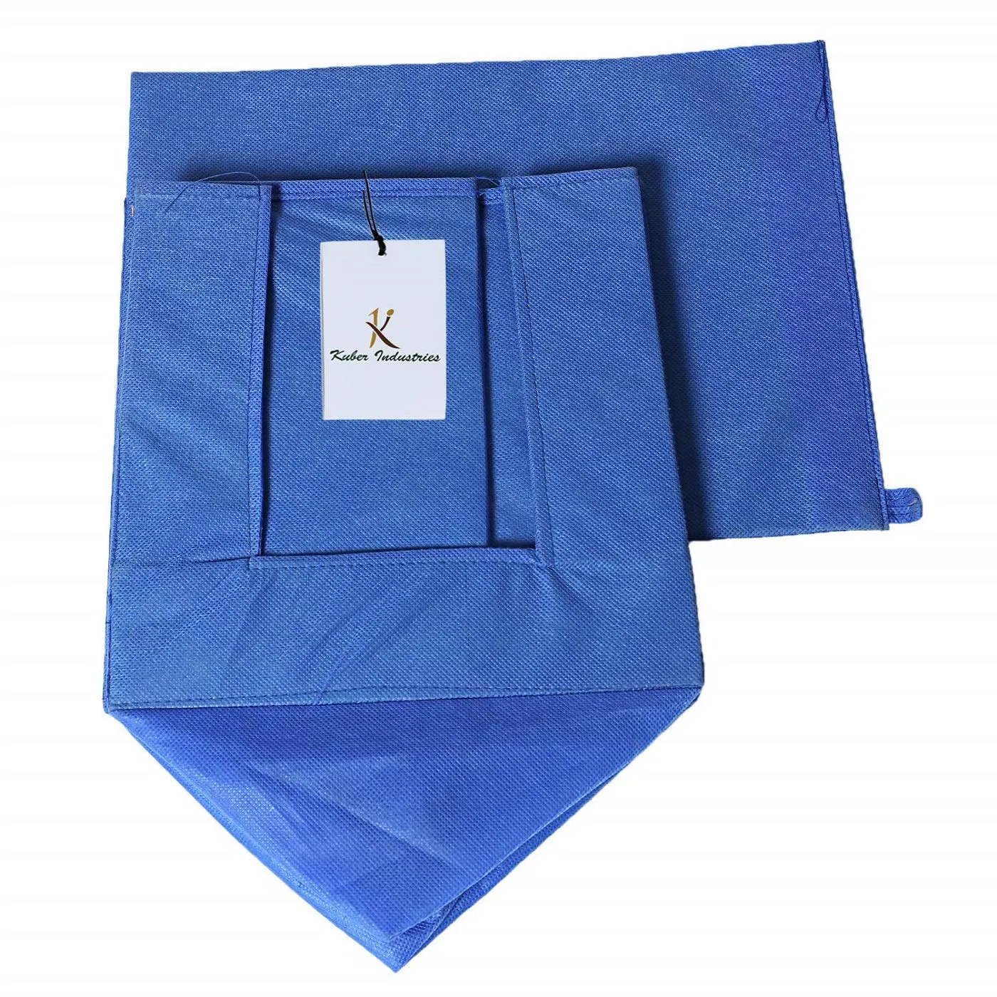 Kuber Industries Non Woven Shirt Stacker Wardrobe Organizer, Blue