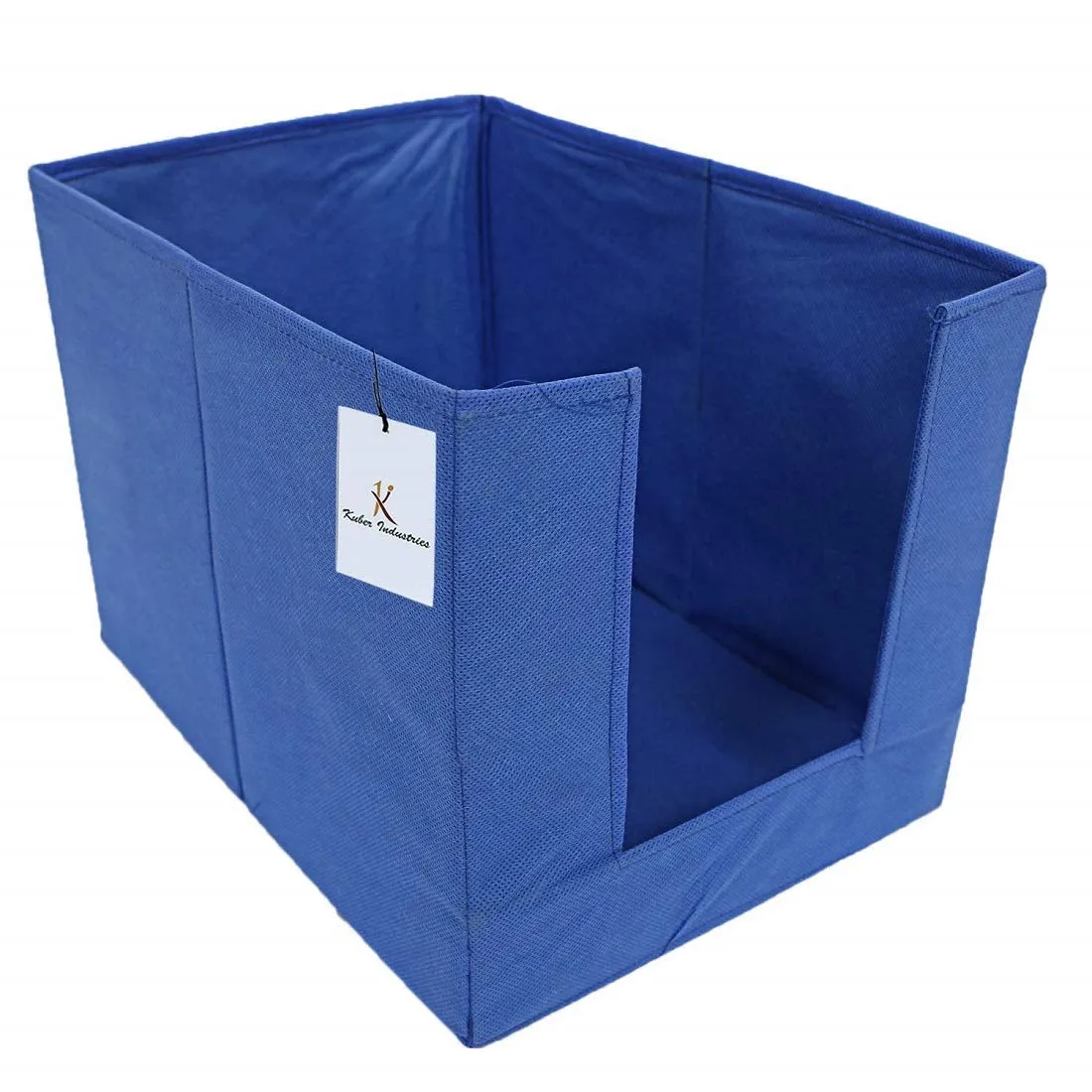Kuber Industries Non Woven Shirt Stacker Wardrobe Organizer, Blue