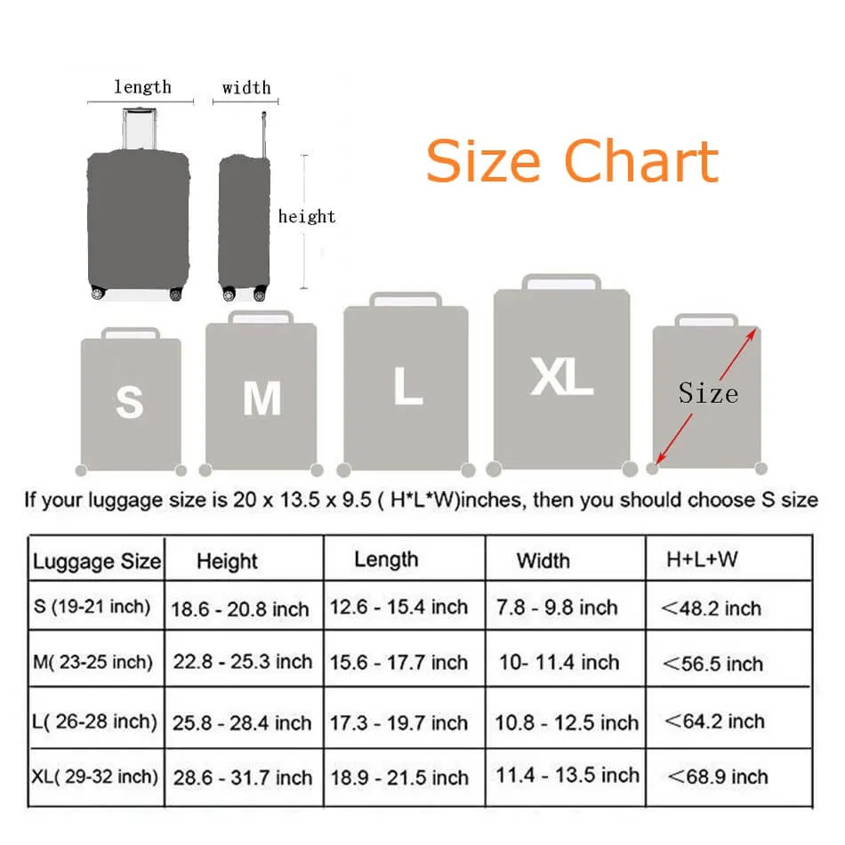 Landmark Postage Stamp | Standard Design | Luggage Suitcase Protective Cover