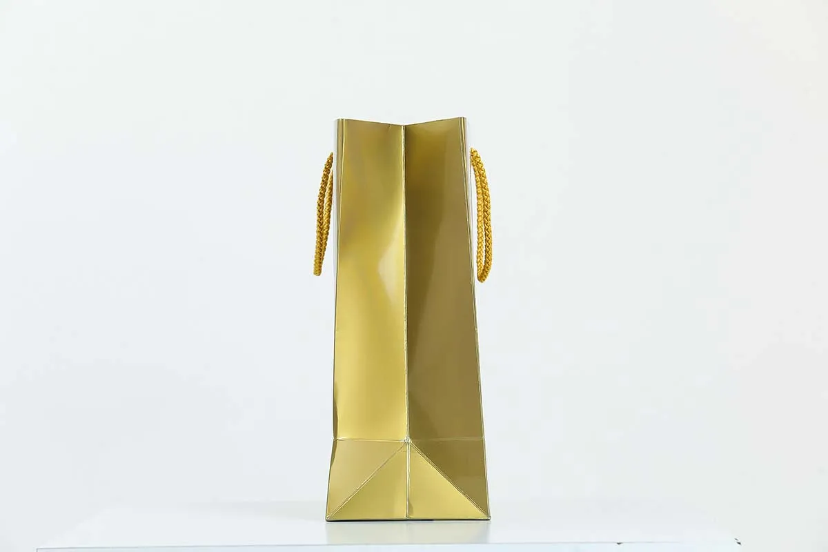 Large Gold Glossy Laminated Uk Carrier Bags