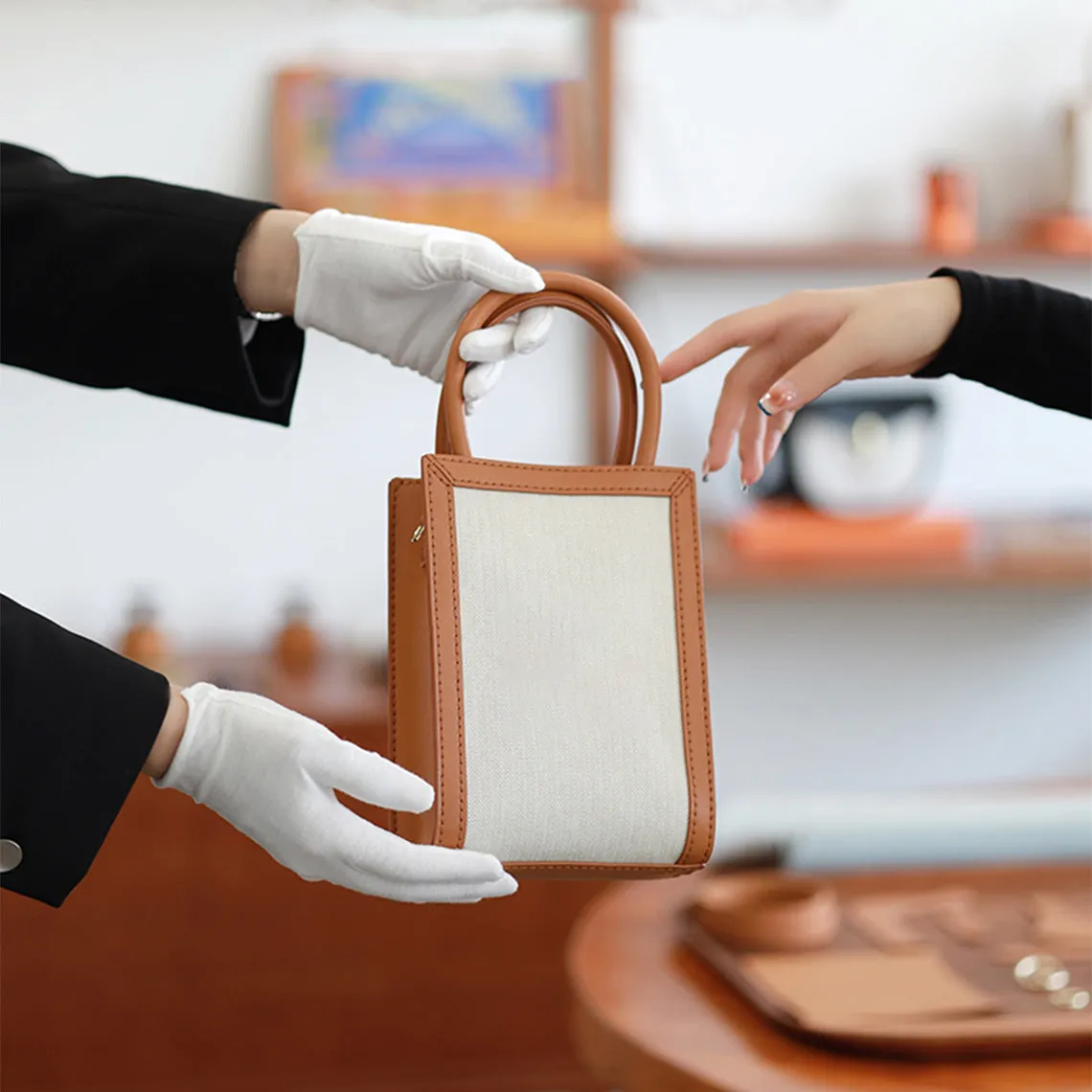 Leather Recycle Dustbag Handbag DIY Kit