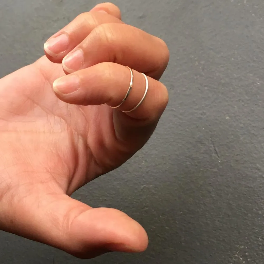 Loop Thin Ring Copper & Silver