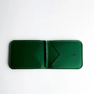 Made To Order | Bison Collection | Money Clip Wallet | Kelly Green