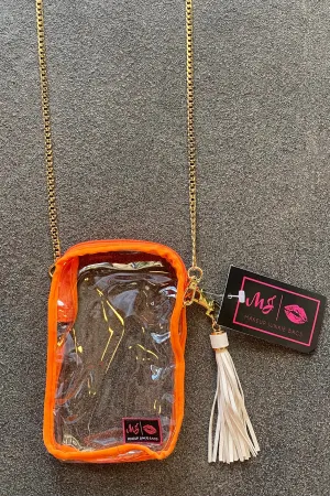 Makeup Junkie Game Day Stadium Crossbody-Orange