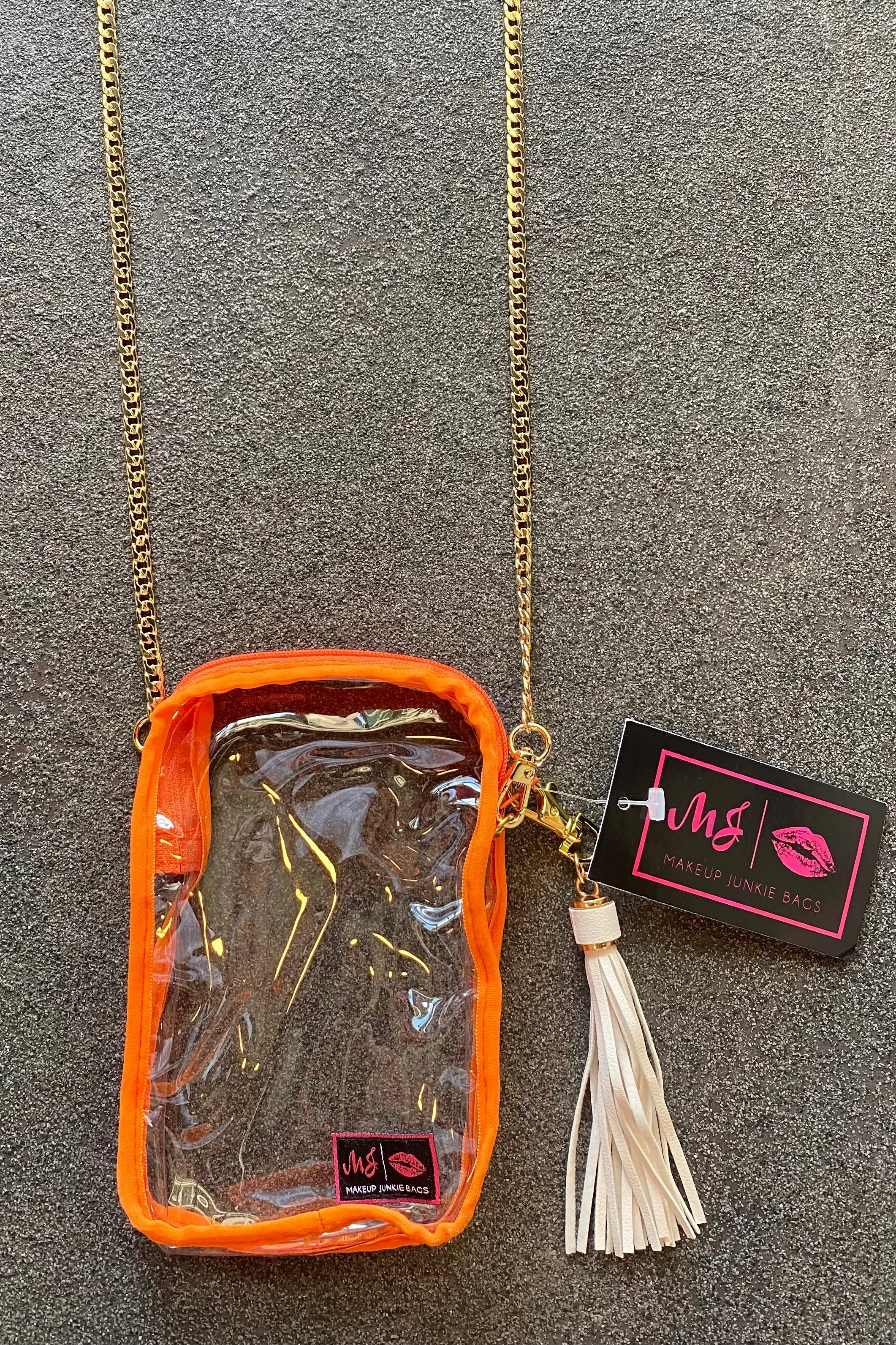 Makeup Junkie Game Day Stadium Crossbody-Orange
