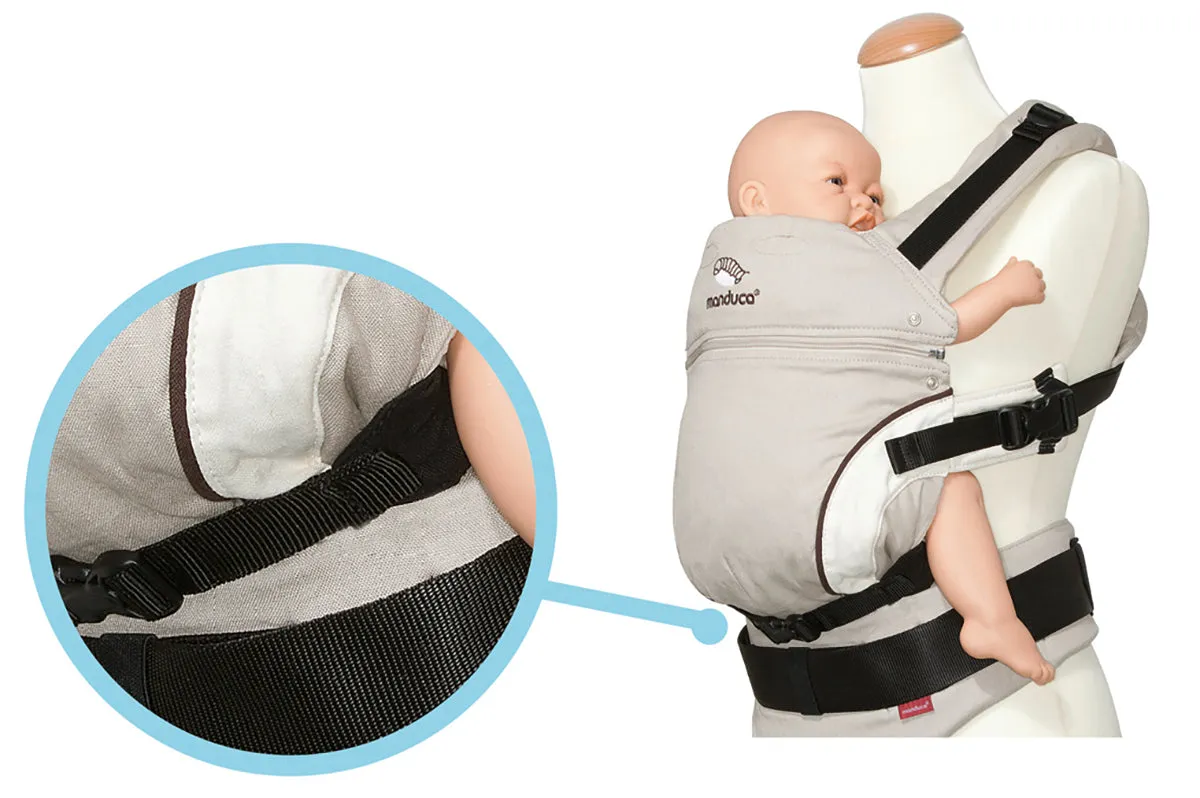 manduca First Pure Cotton carrier - NightBlack & FREE Size It Black (valued at rrp$24.95)