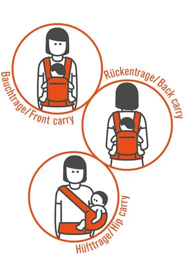 manduca First Pure Cotton carrier - NightBlack & FREE Size It Black (valued at rrp$24.95)