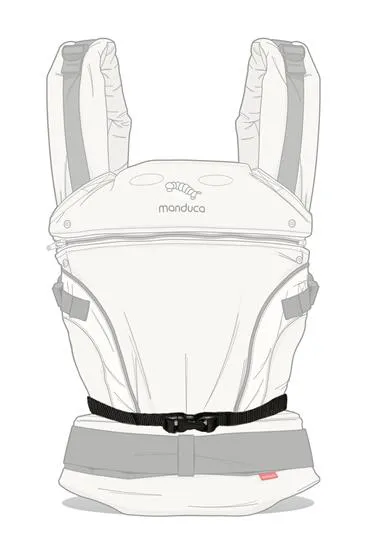 manduca First Pure Cotton carrier - NightBlack & FREE Size It Black (valued at rrp$24.95)