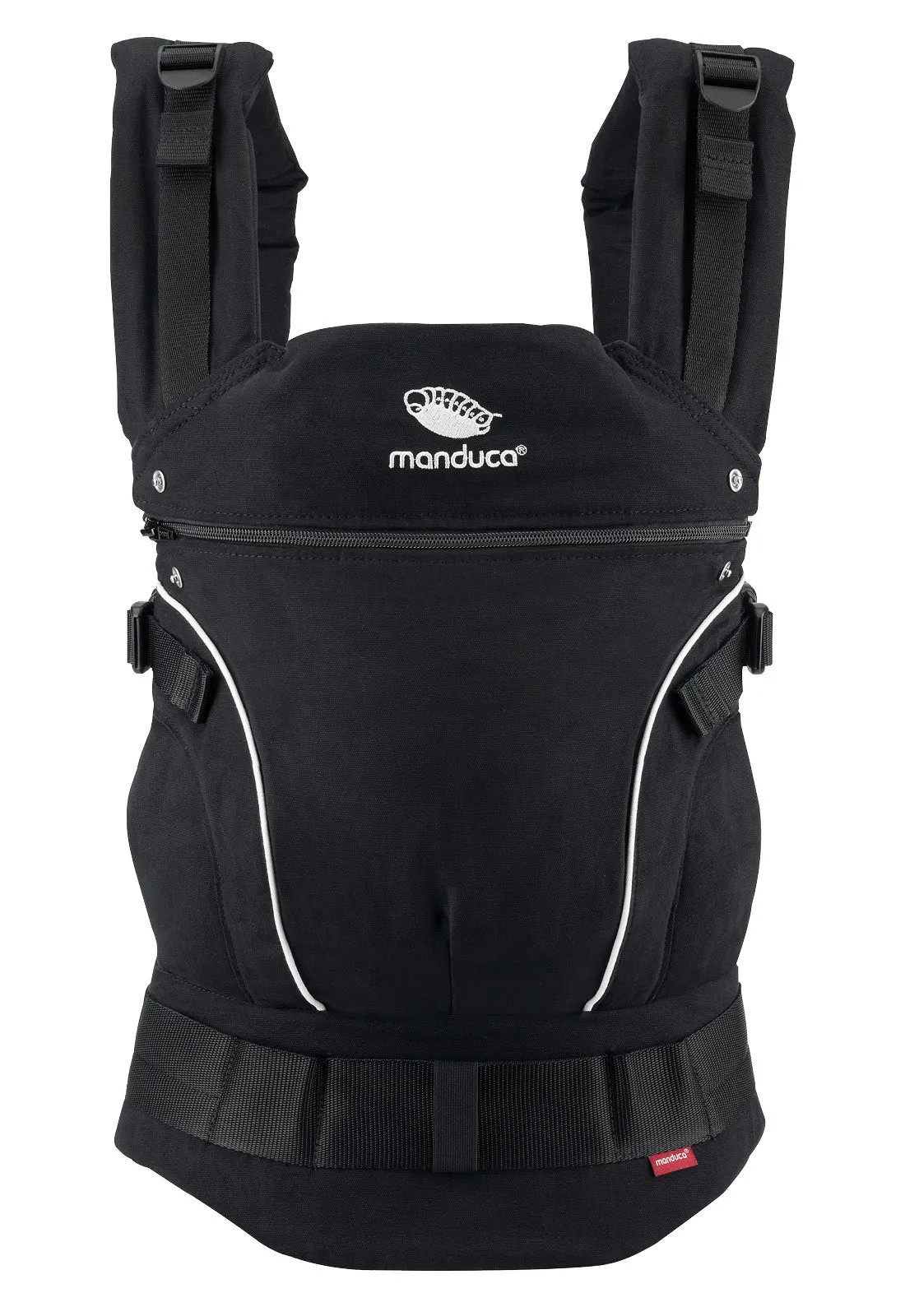 manduca First Pure Cotton carrier - NightBlack & FREE Size It Black (valued at rrp$24.95)