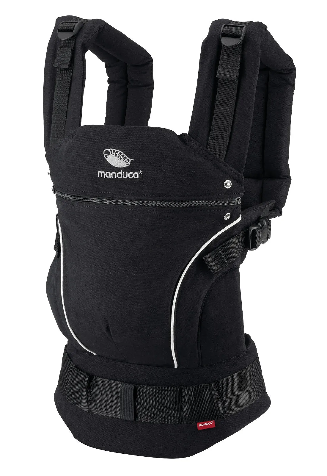 manduca First Pure Cotton carrier - NightBlack & FREE Size It Black (valued at rrp$24.95)