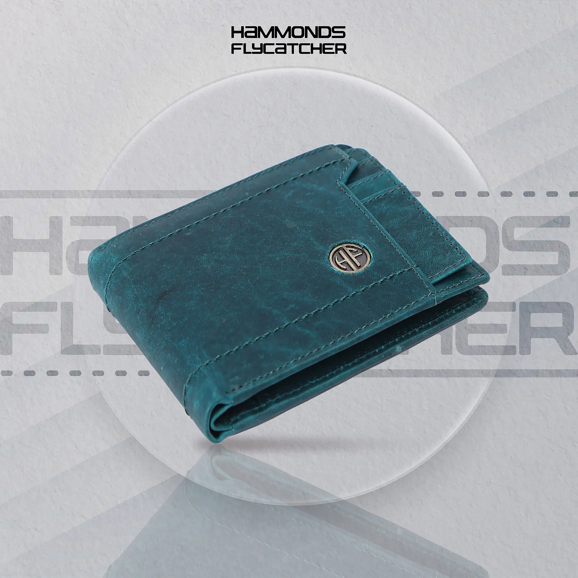 Men's Bifold Branded Wallet - Genuine Leather Money Purse with RFID Protected, 6 ATM Card Holders and More