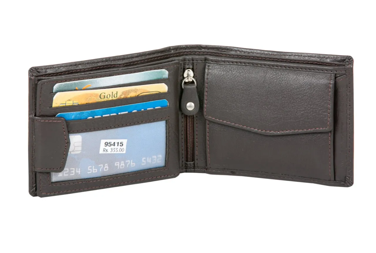 MENS LEATHER WALLET  95415 (BROWN)