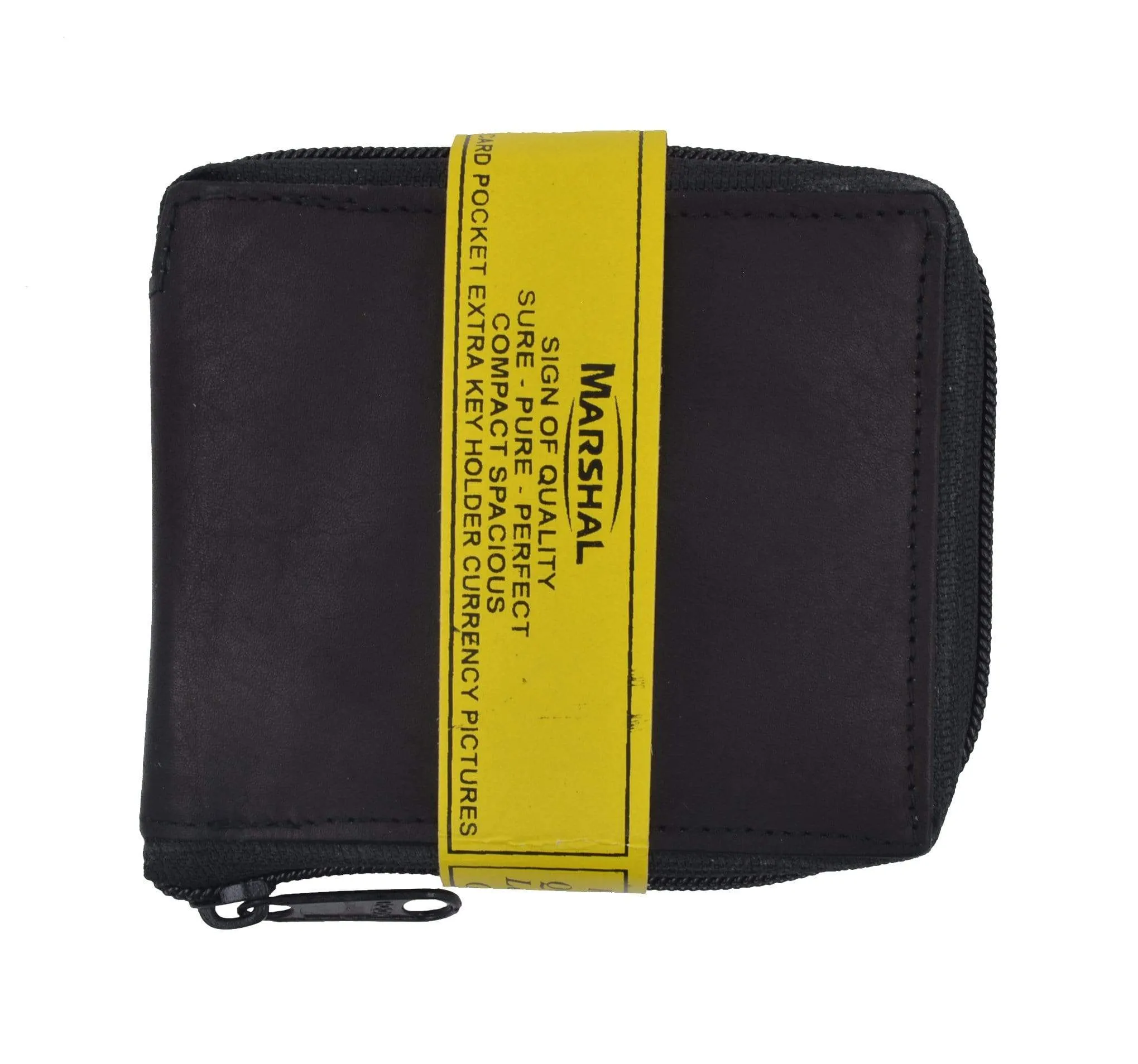 Mens Leather Wallet Pockets Money Purse Credit Card Clutch Bifold Zipper 1456 CF