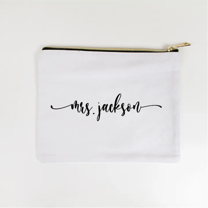 Mrs. Jackson Makeup Bag