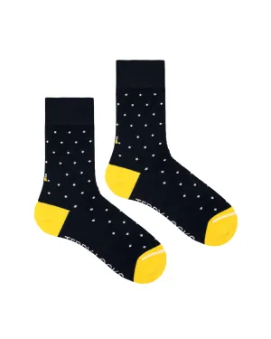 Navy Polka Dot Crew