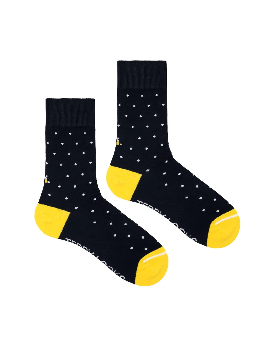 Navy Polka Dot Crew