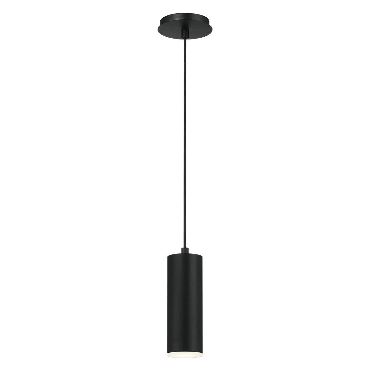 Neptune 3 in. LED Pendant Light Black finish